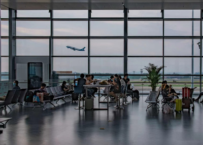 自助行李托運柜臺托運1.4萬件!南京祿口機場T1全新歸來“滿月”